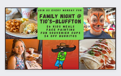 Family Fun Galore: Join Us for Tio's Family Night in Bluffton!
